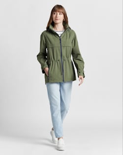 ALTERNATE VIEW OF WOMEN'S PARADISE RIPSTOP JACKET IN CLOVER image number 3