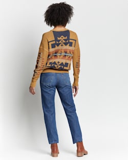 ALTERNATE VIEW OF WOMEN'S GRAPHIC COTTON SWEATER IN BRONZE CHIEF JOSEPH image number 2