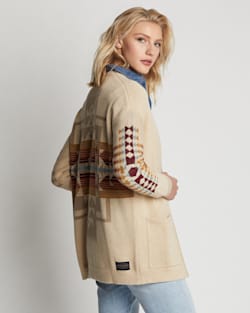 WOMEN'S GRAPHIC OPEN FRONT CARDIGAN