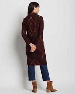 ALTERNATE VIEW OF WOMEN'S JACKSONVILLE WOOL COAT IN CABERNET MISSION TRAILS image number 7