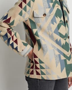 ALTERNATE VIEW OF WOMEN'S LEANNE WOOL COAT IN TAN SMITH ROCK image number 2