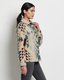 ALTERNATE VIEW OF WOMEN'S LEANNE WOOL COAT IN TAN SMITH ROCK image number 3