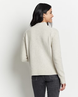ALTERNATE VIEW OF WOMEN'S HALLIE MERINO SWEATER IN SNOW HILL DONEGAL image number 3