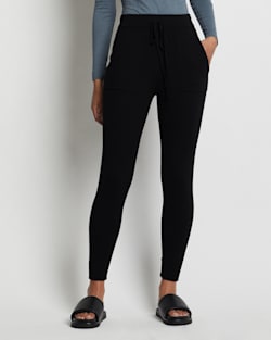 ALTERNATE VIEW OF WOMEN'S MERINO JOGGER PANTS IN BLACK image number 5
