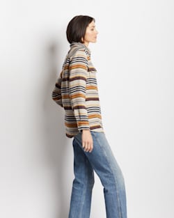 ALTERNATE VIEW OF WOMEN'S WILDWOOD DOUBLESOFT SHIRT JACKET IN BRIDGER STRIPE MULTI image number 3