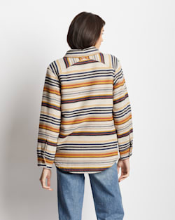 ALTERNATE VIEW OF WOMEN'S WILDWOOD DOUBLESOFT SHIRT JACKET IN BRIDGER STRIPE MULTI image number 4
