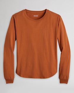 WOMEN'S LONG-SLEEVE DESCHUTES TEE IN ADOBE BROWN image number 1