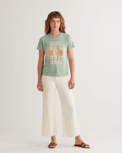 WOMEN'S HERITAGE HARDING TEE IN SEAFOAM BLUE/GREEN image number 1