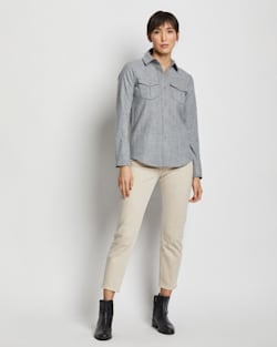 WOMEN'S LAUREL WOOL SHIRT IN GREY MIX SOLID image number 1