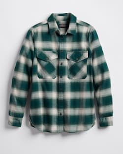 WOMEN'S MADISON DOUBLEBRUSHED FLANNEL SHIRT IN GREEN/IVORY OMBRE image number 1