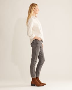 ALTERNATE VIEW OF WOMEN'S BOYFRIEND DOUBLE-BRUSHED FLANNEL SHIRT IN NATURAL image number 2