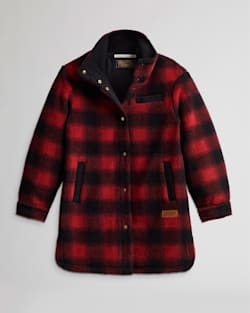WOMEN'S SAGE BERBER FLEECE SHIRT JACKET IN RED BUFFALO image number 1