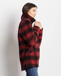 Womens red buffalo plaid jacket deals