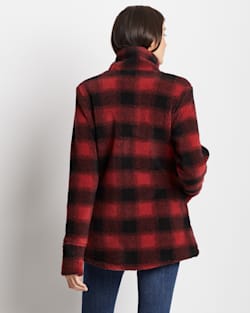 ALTERNATE VIEW OF WOMEN'S ALDER BERBER FLEECE JACKET IN RED BUFFALO image number 6