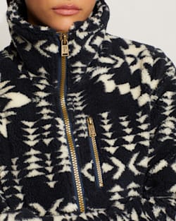 ALTERNATE VIEW OF WOMEN'S ALDER BERBER FLEECE JACKET IN NAVY JUNIPER MESA image number 4