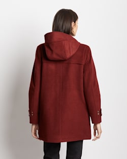 ALTERNATE VIEW OF WOMEN'S MONTAUK HOODED COAT IN FIRED BRICK image number 6