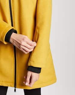 ALTERNATE VIEW OF WOMEN'S HAMPTON COAT IN GOLDENROD image number 2
