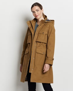 WOMEN'S BANDON LONG UTILITY ANORAK IN OLIVE BRANCH image number 1