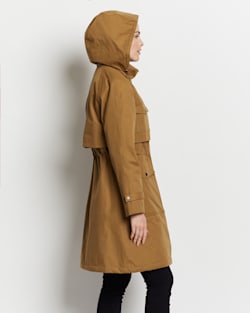 ALTERNATE VIEW OF WOMEN'S BANDON LONG UTILITY ANORAK IN OLIVE BRANCH image number 4