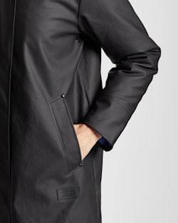 ALTERNATE VIEW OF WOMEN'S VICTORIA A-LINE SLICKER IN BLACK image number 7