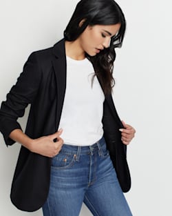 WOMEN'S DAVIS WOOL BLAZER IN BLACK image number 1