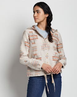 WOMEN'S LIGHTWEIGHT DOUBLESOFT HOODIE IN ROSEWOOD CHIEF JOSEPH image number 1