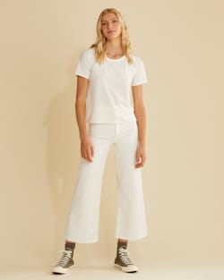 ALTERNATE VIEW OF WOMEN'S MCKENZIE TEE IN SOFT ECRU image number 5