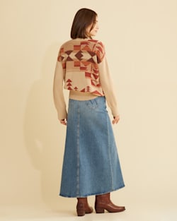 ALTERNATE VIEW OF WOMEN'S DESERT DAWN MOCKNECK SWEATER IN IRISH CREAM MULTI image number 3