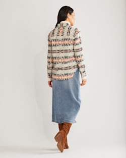 ALTERNATE VIEW OF WOMEN'S DOUBLESOFT LONG BEACH SHIRT IN BLUE HARDING STAR image number 3