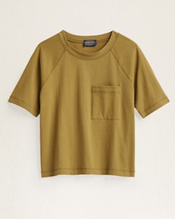 WOMEN'S DESCHUTES RAGLAN-SLEEVE TEE IN OLIVE GREEN image number 1