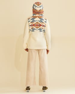 ALTERNATE VIEW OF WOMEN'S MARIPOSA BERBER FLEECE HOODED JACKET IN NATURAL CARICO LAKE image number 3