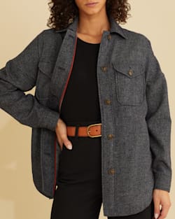 【CTHY】WOOL DENIM OVER COAT Wool Serge Levi's Denim Coat Black/White WL-C901 – NOMAD