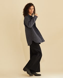 Women's Wool/Denim Shirt Jacket