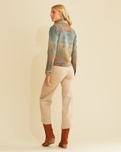 ALTERNATE VIEW OF WOMEN'S WOOL WILLA JACKET IN SHALE MIX HARDING image number 3