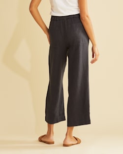 ALTERNATE VIEW OF WOMEN�S BROADWAY LINEN PANTS IN DARK INDIGO image number 4