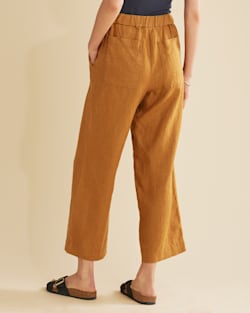 ALTERNATE VIEW OF WOMEN�S BROADWAY LINEN PANTS IN MEDAL BRONZE image number 6