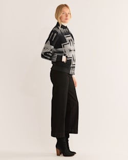 ALTERNATE VIEW OF WOMEN'S HARDING WOOL BOMBER IN BLACK image number 5