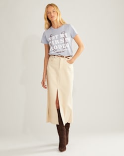 WOMEN'S RODEO GRAPHIC TEE IN BLUE FOG image number 1