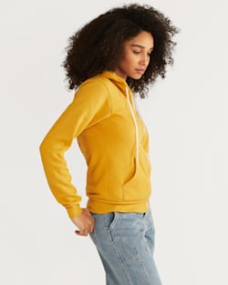 ALTERNATE VIEW OF WOMEN'S COWGIRL GRAPHIC ZIP HOODIE IN HEATHER MUSTARD image number 3
