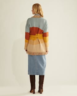 ALTERNATE VIEW OF WOMEN'S COLUMBIA SHAWL-COLLAR CARDIGAN IN DESERT SKY MULTI image number 3