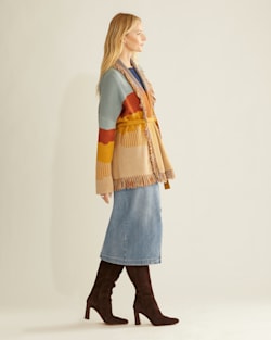 ALTERNATE VIEW OF WOMEN'S COLUMBIA SHAWL-COLLAR CARDIGAN IN DESERT SKY MULTI image number 5