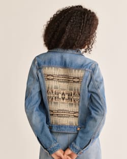 WOMEN'S DENIM/WOOL JEAN JACKET IN HARDING STAR GREY/DENIM image number 1