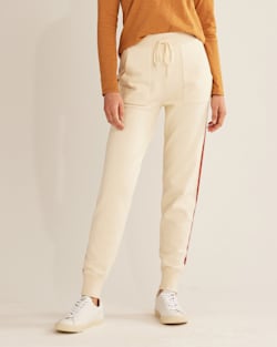 WOMEN'S LOUNGE JOGGER PANTS IN IVORY image number 1