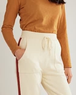 ALTERNATE VIEW OF WOMEN'S LOUNGE JOGGER PANTS IN IVORY image number 5