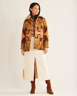 WOMEN'S BROWNSVILLE COAT IN TAN HARDING STAR image number 1