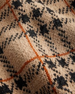 ALTERNATE VIEW OF WOMEN'S LUXE PLAID CROPPED CARDIGAN IN TAUPE MULTI PLAID image number 6