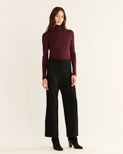 WOMEN'S MERINO KNIT PANTS IN BLACK image number 1