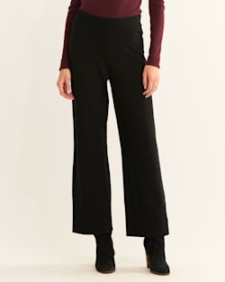 ALTERNATE VIEW OF WOMEN'S MERINO KNIT PANTS IN BLACK image number 5