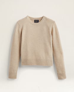 WOMEN'S SHETLAND COLLECTION CREWNECK IN BONE HEATHER image number 1
