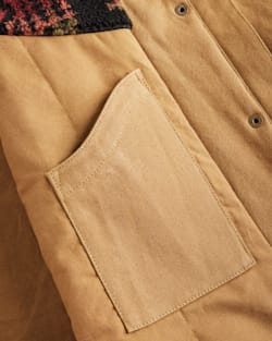 ALTERNATE VIEW OF WOMEN'S MARIAS COTTON CANVAS PARKA IN SADDLE image number 2